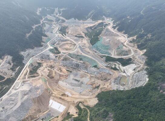 湖北紫云山抽水蓄能电站水库工程趾板基础开挖全部完成