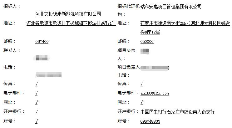 招标 | 河北交投晟德承德县300MW/1200MWh磷酸铁锂电池储能系统设备采购