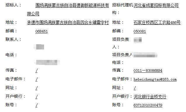 招标 | 河北省承德市围场德御297MW/1188MWh磷酸铁锂电池储能系统设备采购