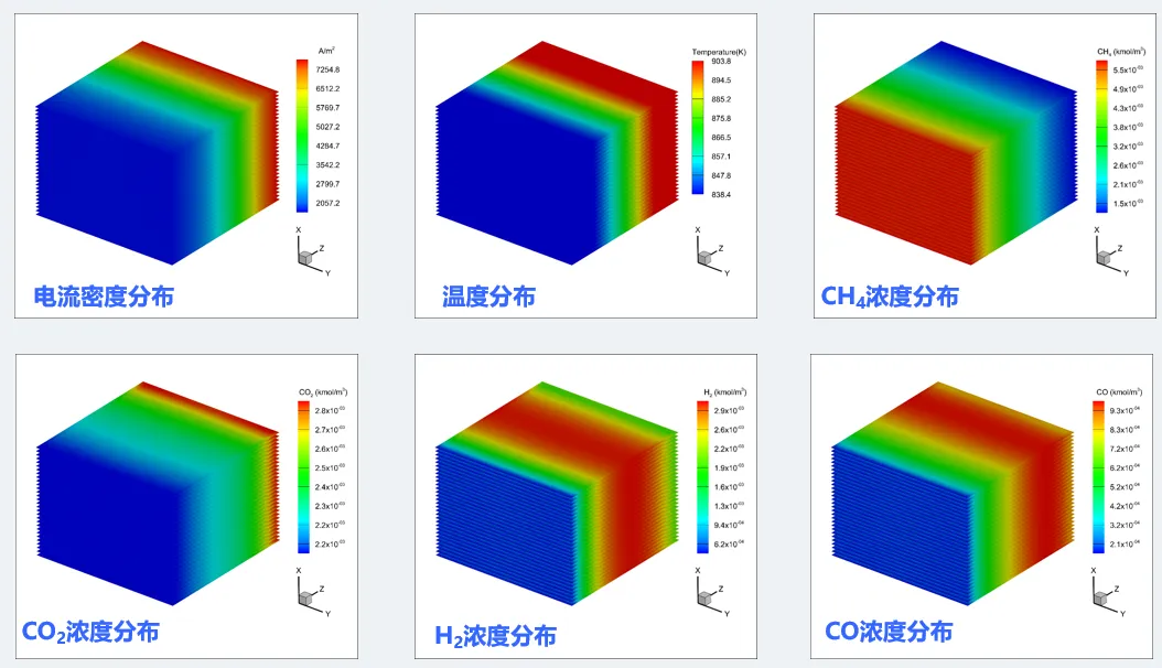 SOEC-CH₄中的电—热—质多耦合